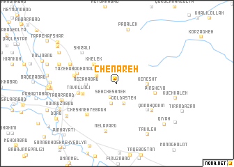 map of Chenāreh