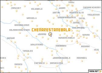 map of Chenārestān-e Bālā