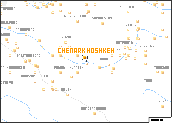 map of Chenār Khoshkeh