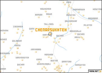 map of Chenār Sūkhteh