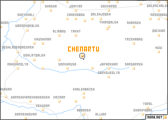 map of Chenārtū