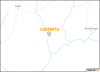 map of Chenārtū
