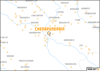 map of Chenārūn-e Pā\