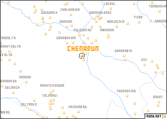 map of Chenārūn