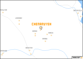 map of Chenārūyeh