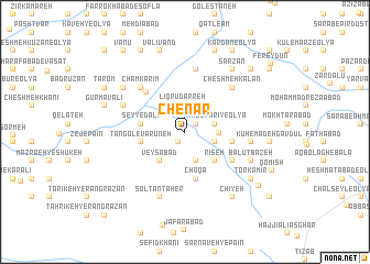 map of Chenār