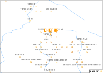 map of Chenār