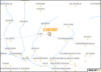 map of Chenār