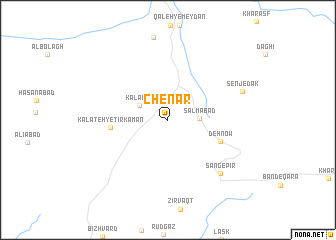 map of Chenār