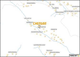 map of Chendār