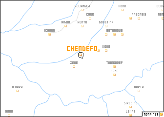 map of Chʼendefo