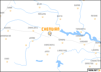 map of Chendian