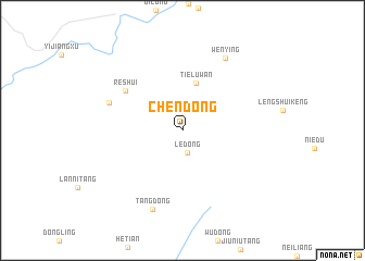 map of Chendong