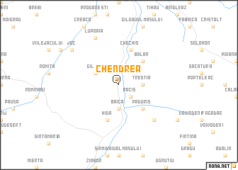 map of Chendrea