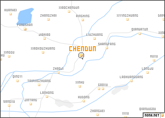 map of Chendun