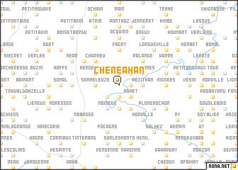 map of Chêne à Han