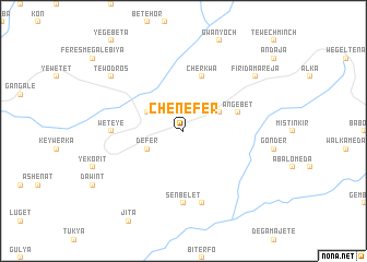 map of Chenefer