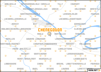 map of Chêne-Godon