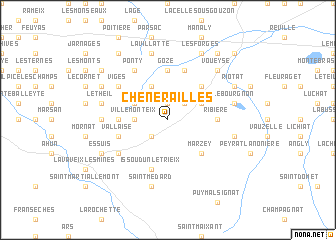 map of Chénérailles