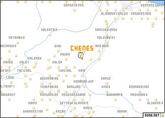 map of Chenes