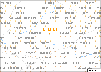 map of Chênet