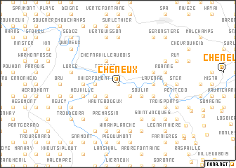 map of Cheneux