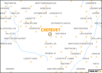 map of Chenevey