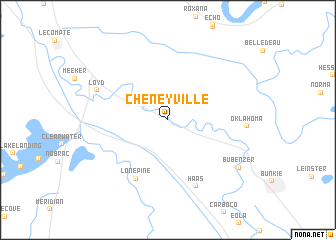 map of Cheneyville