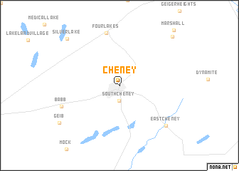 map of Cheney