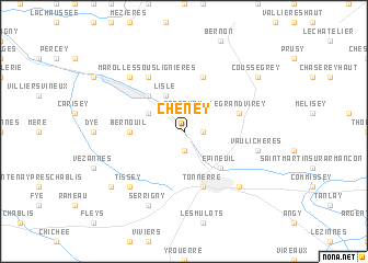 map of Cheney