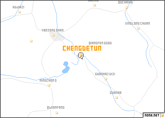 map of Chengdetun