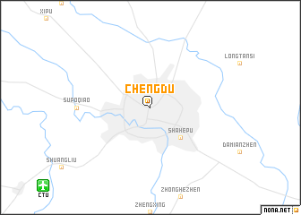 map of Chengdu