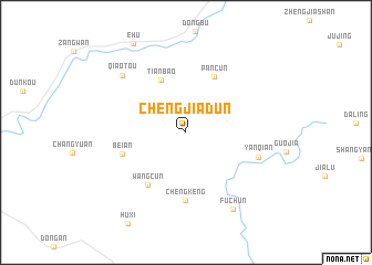 map of Chengjiadun