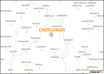 map of Chengjiadun