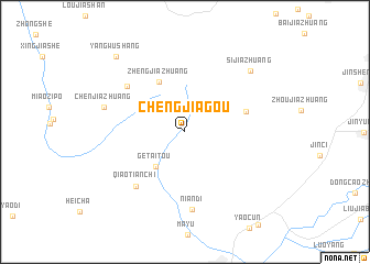 map of Chengjiagou