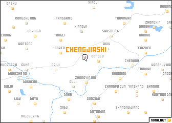 map of Chengjiashi