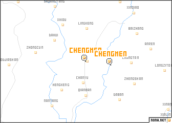 map of Chengmen
