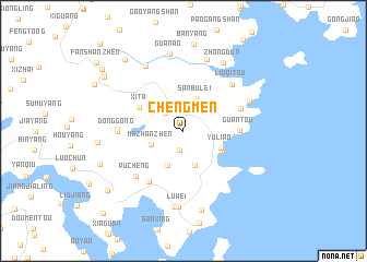 map of Chengmen