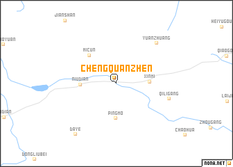 map of Chengquanzhen