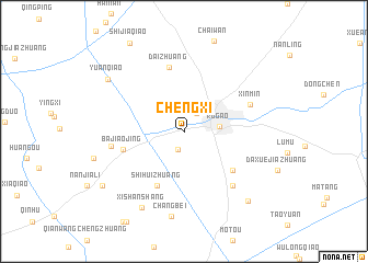 map of Chengxi