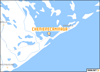 map of Cheniere Caminada
