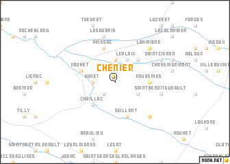 map of Chénier