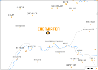 map of Chenjiafen