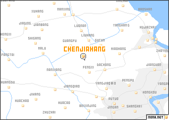 map of Chenjiahang