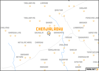 map of Chenjialaowu