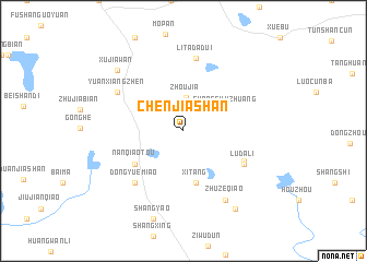 map of Chenjiashan