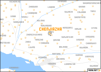 map of Chenjiazha