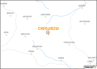 map of Chenjiazui