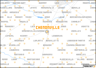 map of Chenonville