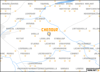 map of Chénour